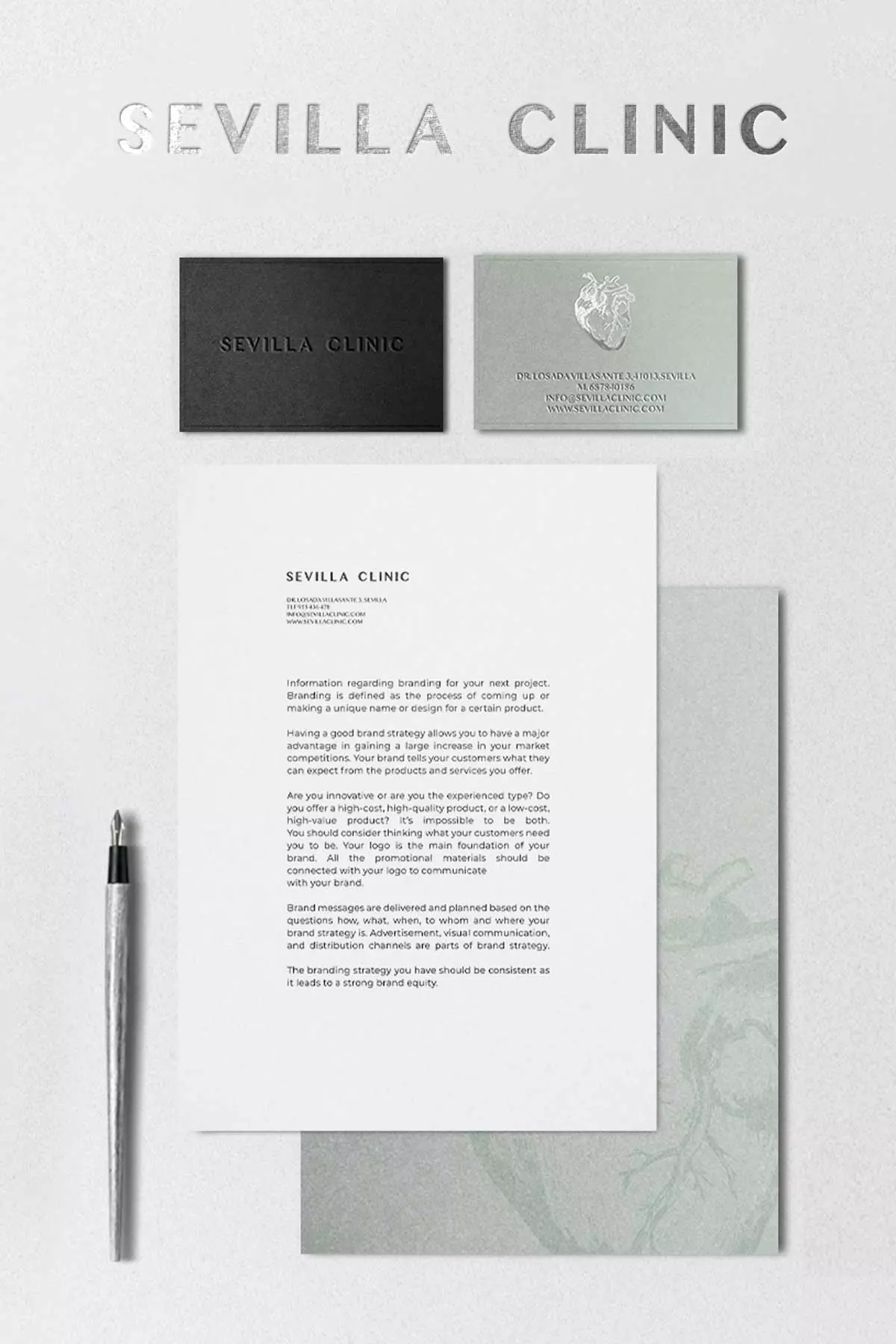 Proyecto de Diseño Gráfico de Vectoriam by Auren para Sevilla Clinic